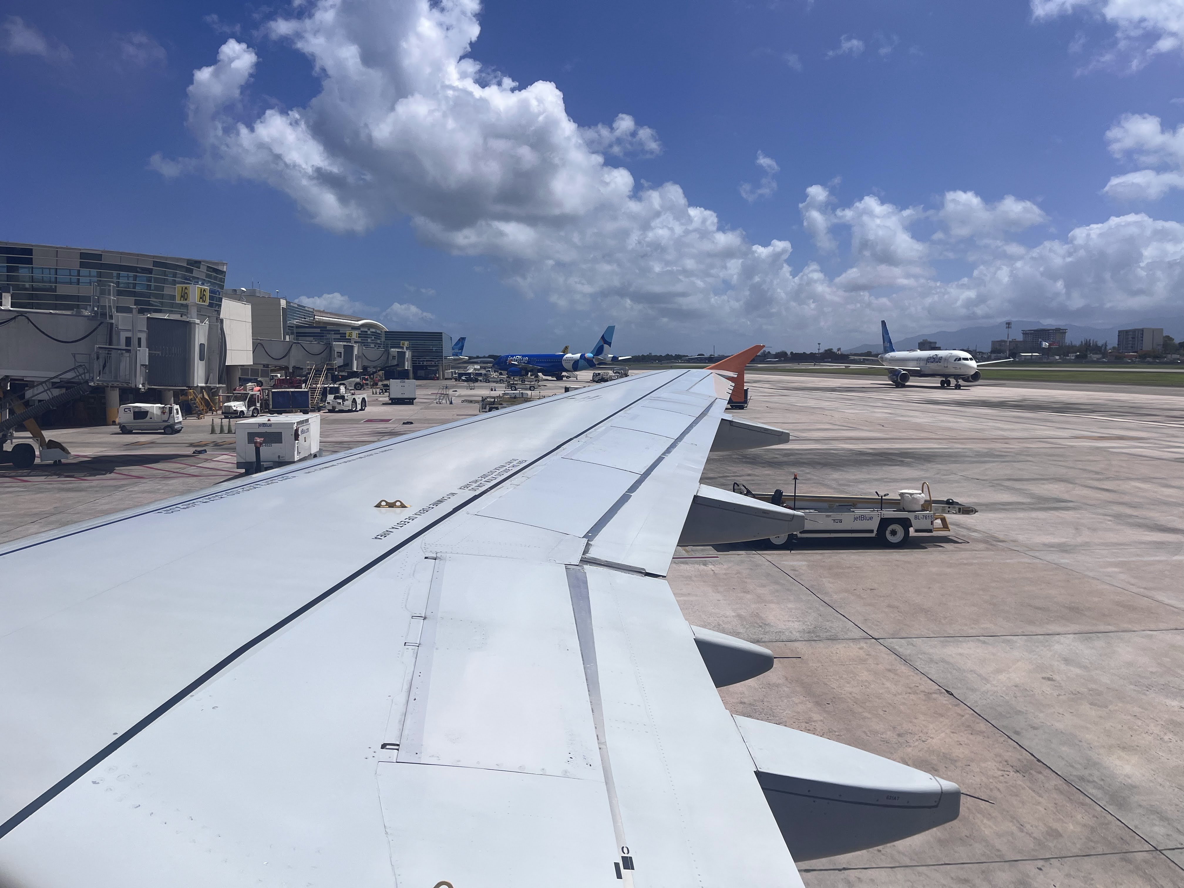 JetBlue Airbus A320 at Luis Munoz Marin International Airport Puerto Rico
